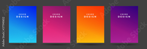 Modern abstract covers set, minimal covers design. Colorful geometric background, vector illustration. 