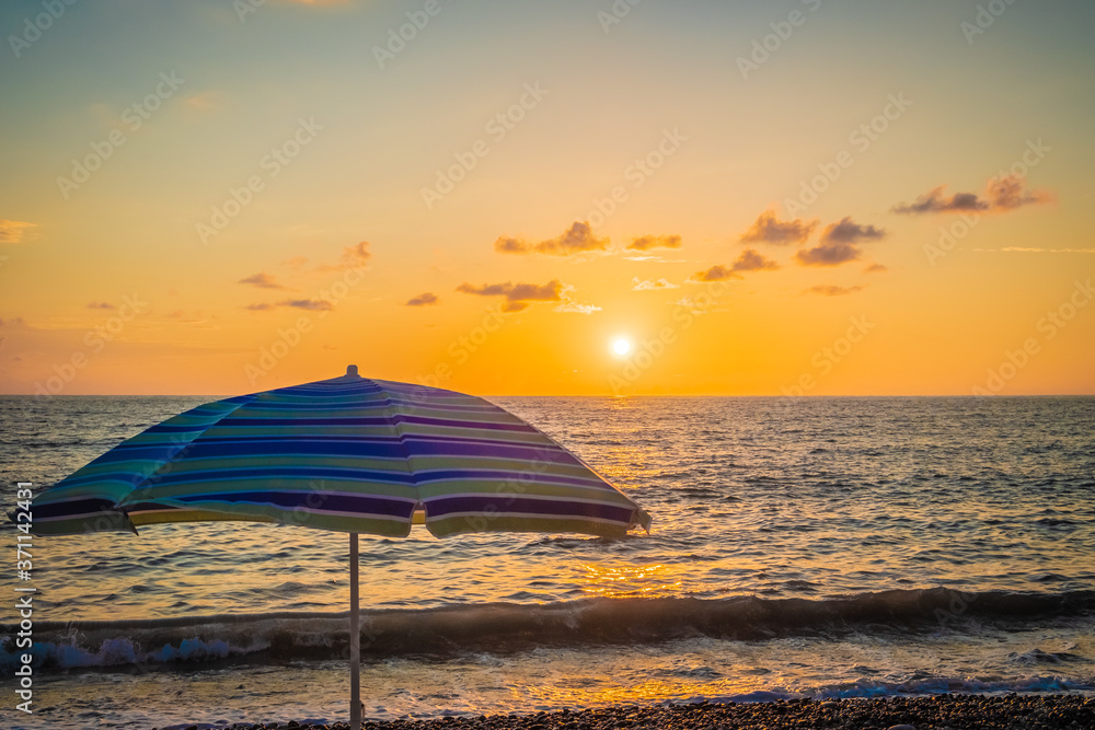 sun umbrella on the beach
