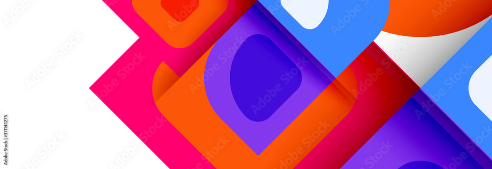 Set of vector modern geometric abstract backgrounds with repeating abstract round shapes patterns and shadow effects Set of vector modern geometric abstract backgrounds with repeating abstract round shapes patterns and shadow effects