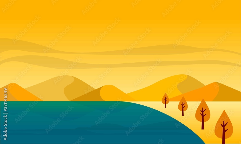 Fototapeta premium landscape_mountain_autumn