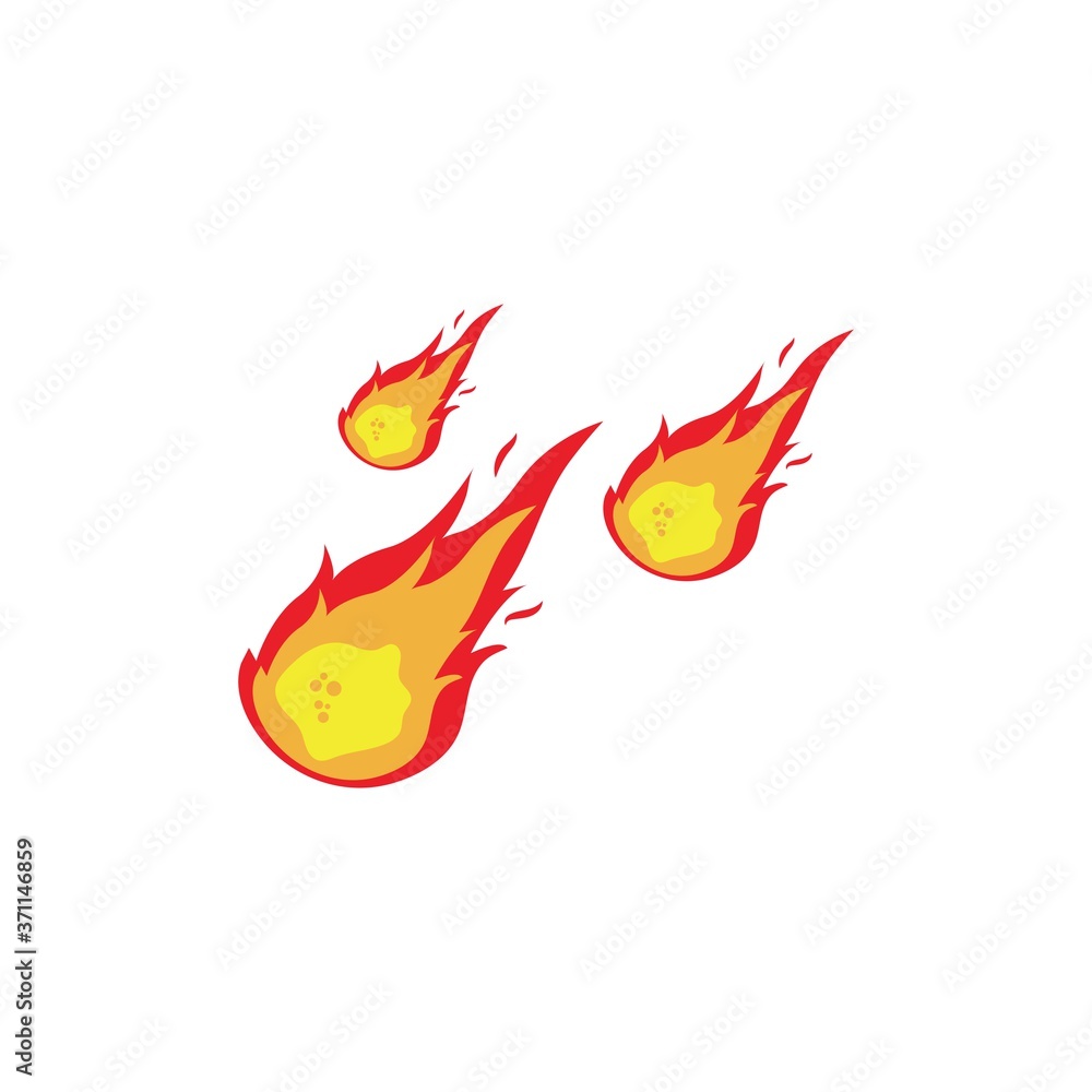 meteor vector icon illustration design meteor vector icon illustration design