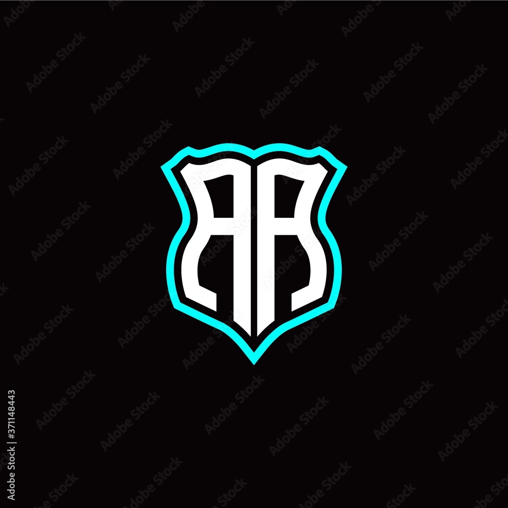 Initial A A letter with shield style logo template vector Initial A A letter with shield style logo template vector