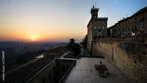 Public Palace in San Marino just after sunset © SGPICS