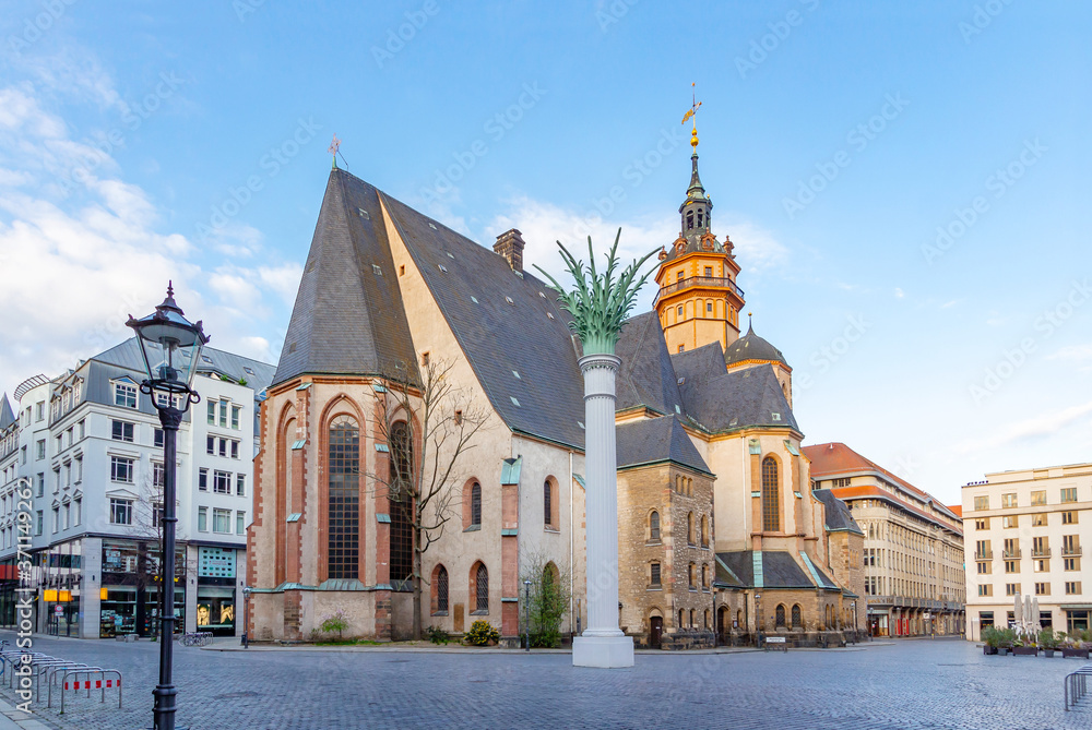 Nikolaikirche in Erinnerung an die Friedliche Revolution in Leipzig