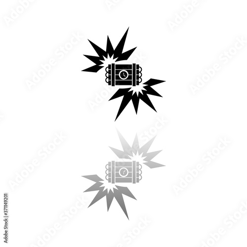 Big Bang Flash icon flat