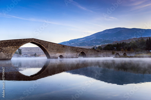 Historical stone bridge in Kahramanmaras. Ceyhan Bridge photo