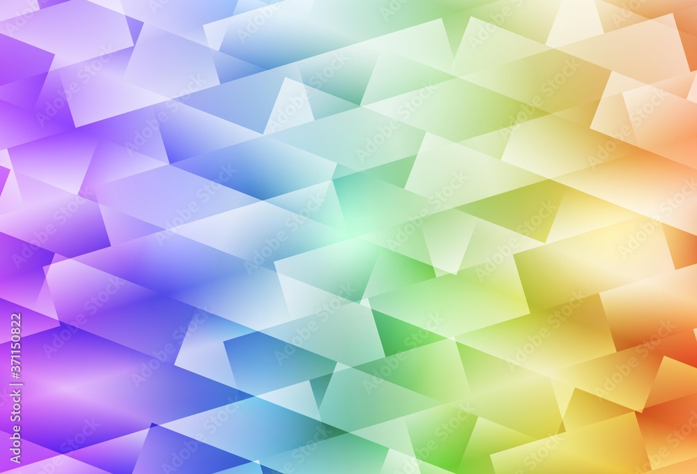 Obraz premium Light Multicolor vector pattern in square style.