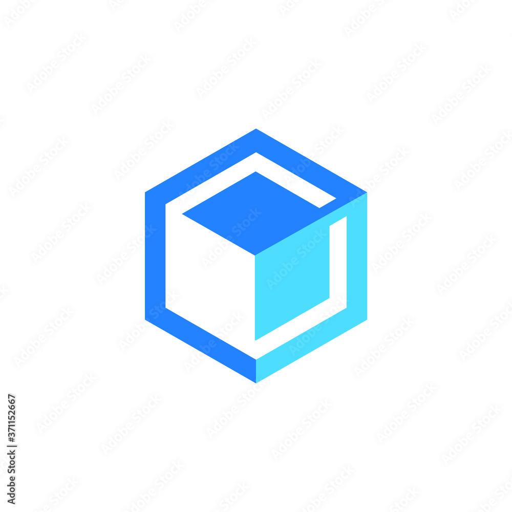 cube logo design icon vector outbox. Abstract simple vector cube logo sign company icon symbol cube logo design icon vector outbox. Abstract simple vector cube logo sign company icon symbol