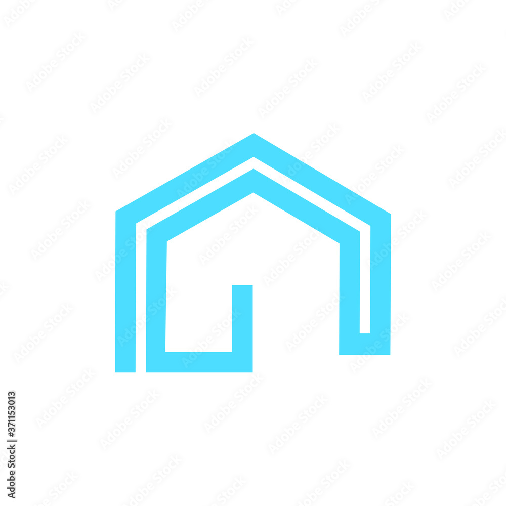 Logo design of G in vector for construction, home, real estate, building, property. Stock vector illustration Logo design of G in vector for construction, home, real estate, building, property. Stock vector illustration