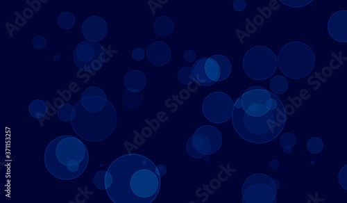 Abstract, Bokeh light on blue dark background.