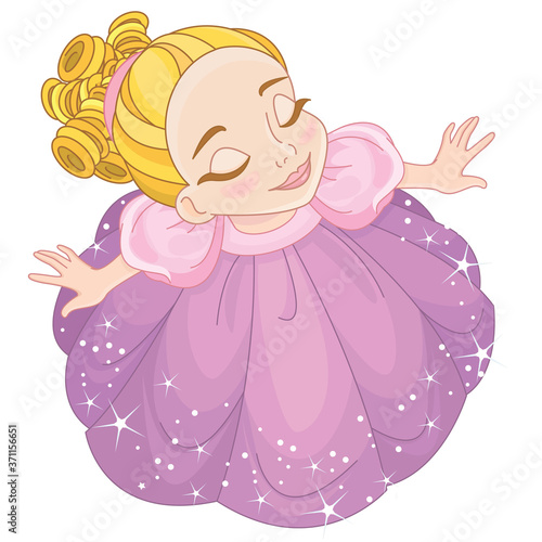Toddler girl looking up
