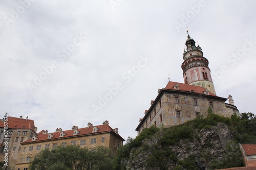 A peaceful old historical brick building a in cesky krumlov