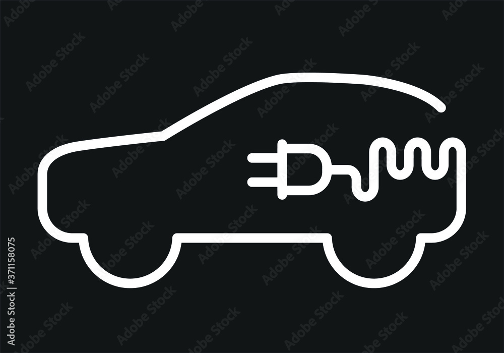 Electrical, hybrid car charging station icon. Future clean energy concept. Electrical, hybrid car charging station icon. Future clean energy concept.
