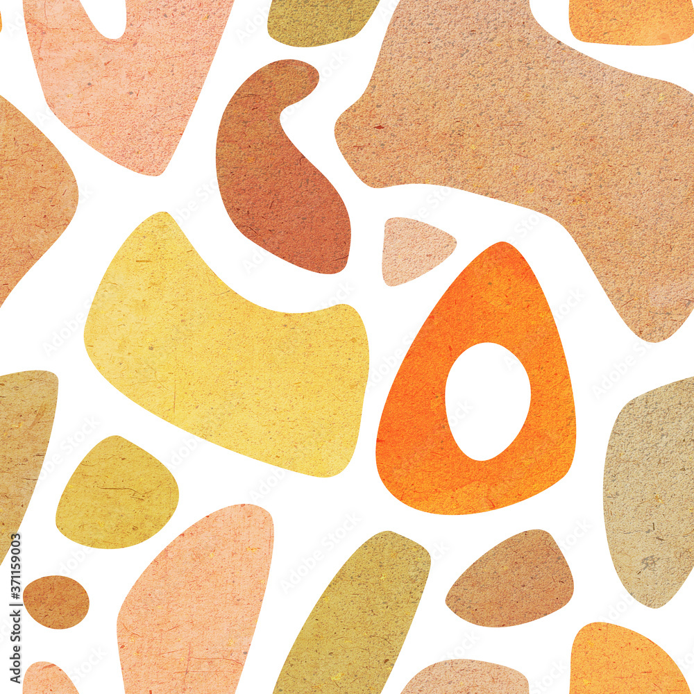 seamless pattern with abstract shapes. mid century modern style seamless pattern with abstract shapes. mid century modern style
