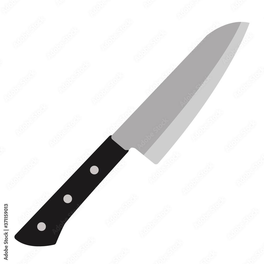 illustration of cooking tools - kitchen knife illustration of cooking tools - kitchen knife