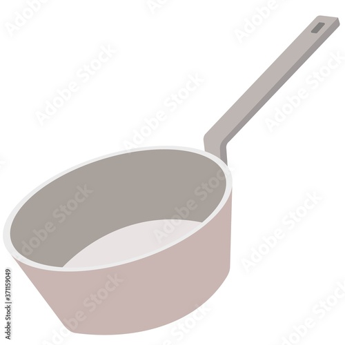 illustration of cooking tools - one-handed pot