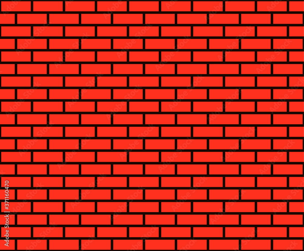 Masonry. Orange abstract 2d background. Vector illustration of brickwork.Orange wall background. Masonry. Orange abstract 2d background. Vector illustration of brickwork.Orange wall background.