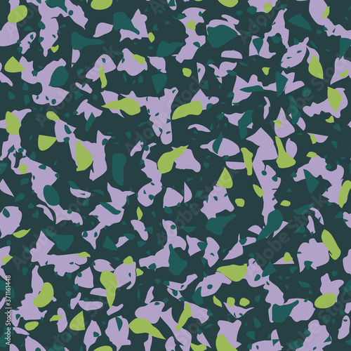 Abstract confetti background. Seamless terrazzo pattern.