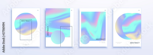 Holographic gradient cover template