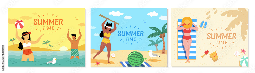 Summer sale cover template