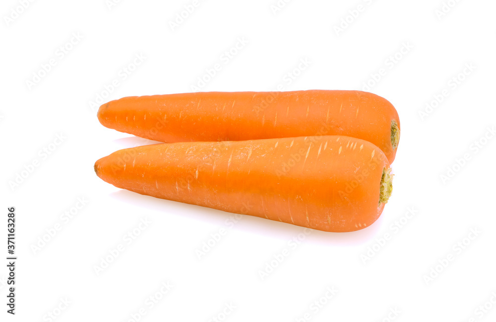 Carrot isolated on the white background . Carrot isolated on the white background .
