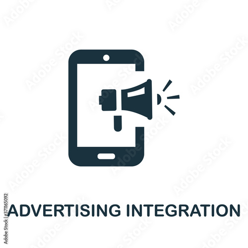 Advertising Integration icon. Simple element from social media collection. Creative Advertising Integration icon for web design, templates, infographics and more