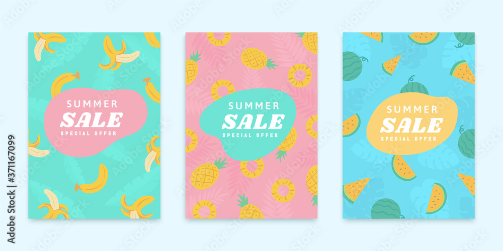 Cover template for summer sale Cover template for summer sale