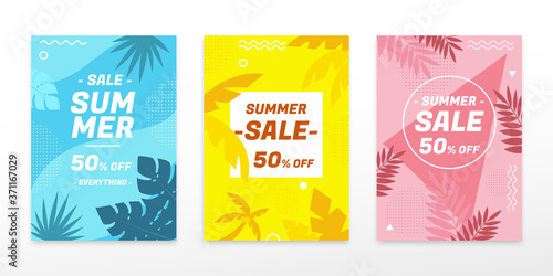 Cover template for summer sale