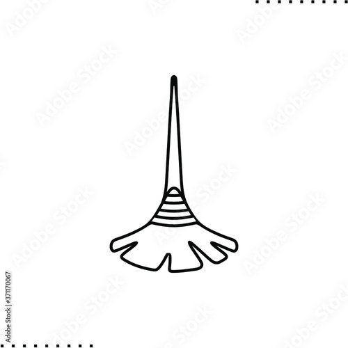 mop vector icon in outline