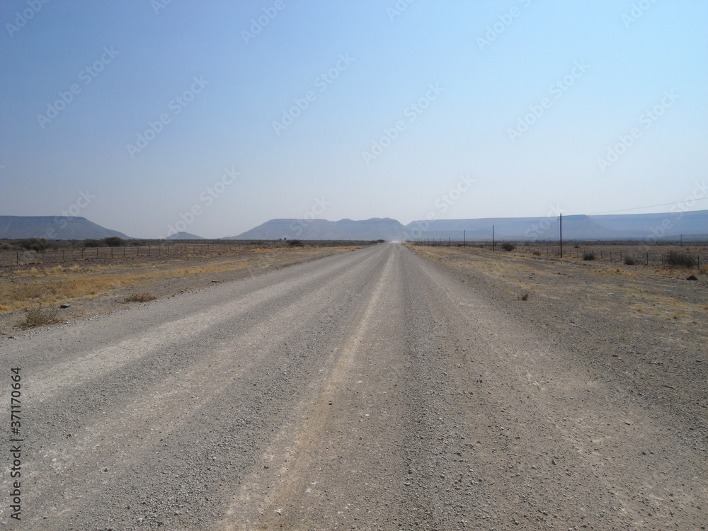 road in desert in Africa