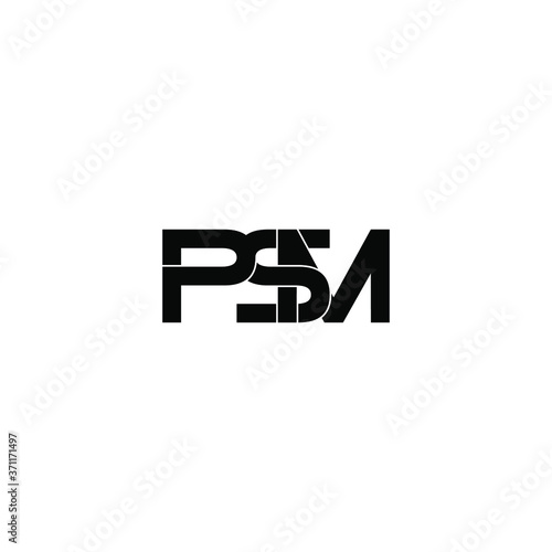 psm letter original monogram logo design