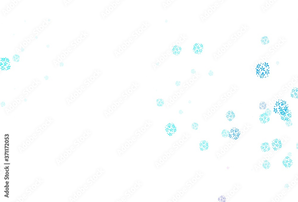 Light Blue, Green vector natural artwork with leaves. Light Blue, Green vector natural artwork with leaves.