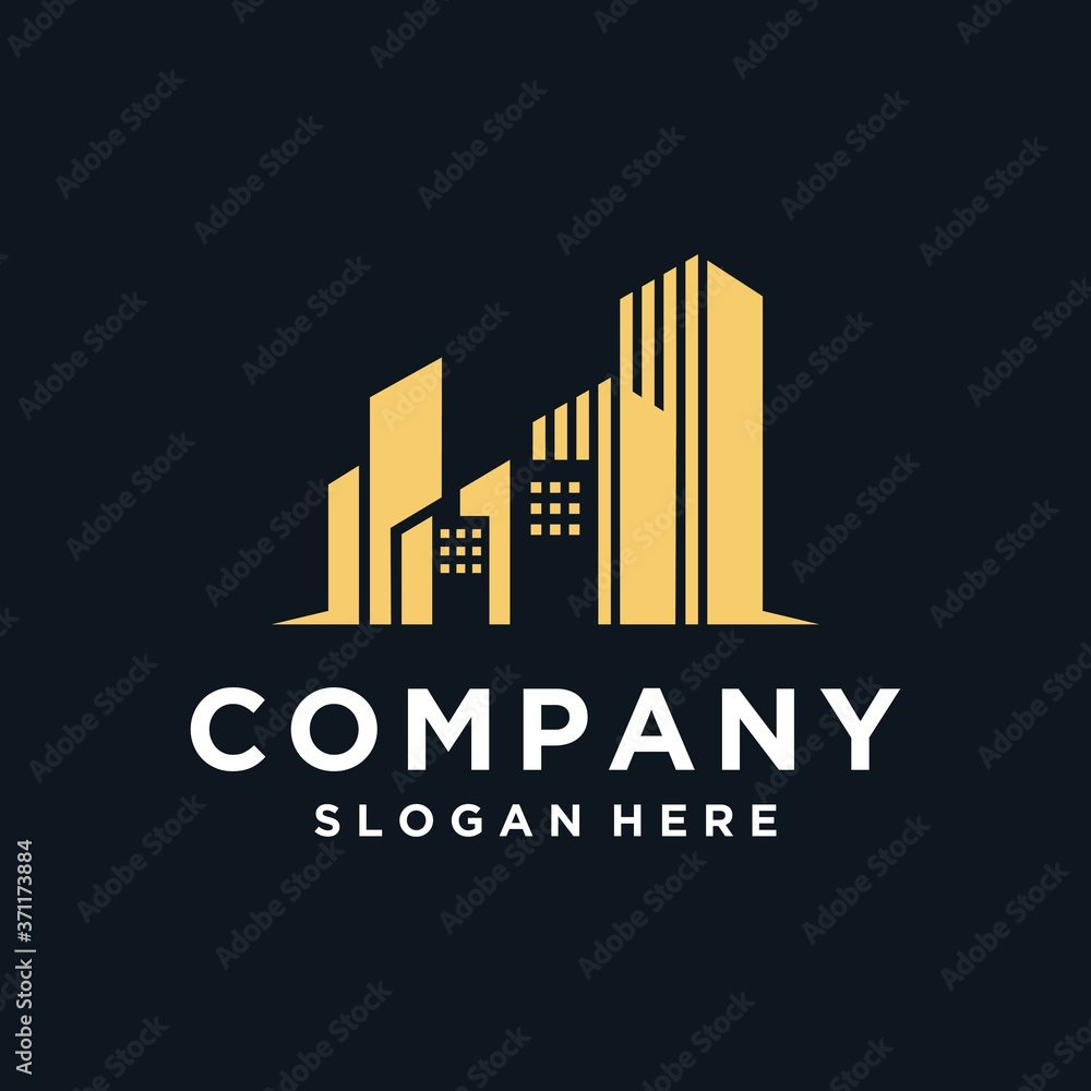 logo inspiration: an elegant building logo inspiration: an elegant building