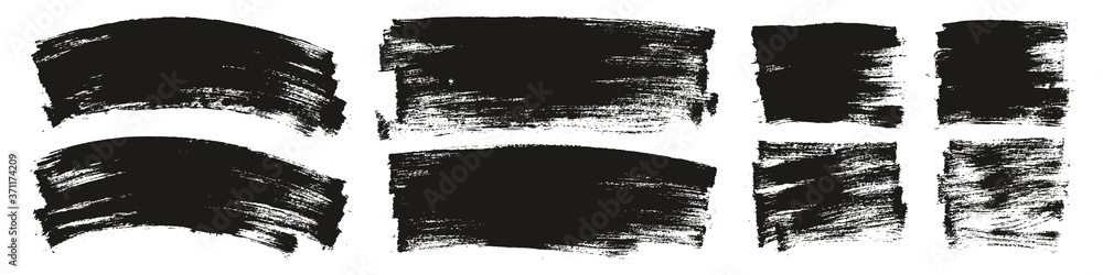 Flat Paint Brush Thin Curved & Long & Short Background High Detail Abstract Vector Background Set Flat Paint Brush Thin Curved & Long & Short Background High Detail Abstract Vector Background Set