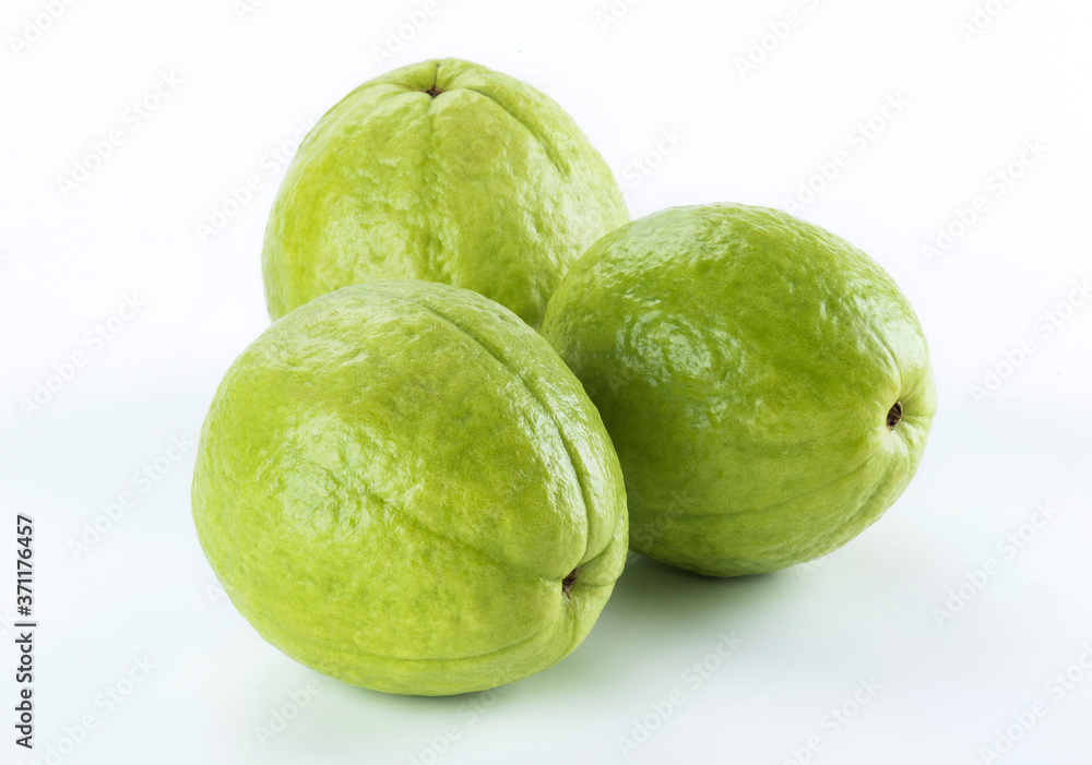 Big Guava isolated on white background Big Guava isolated on white background