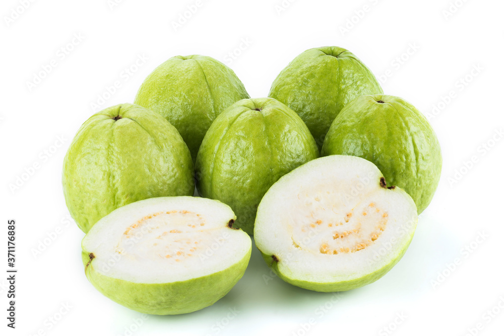 Big Guava isolated on white background Big Guava isolated on white background