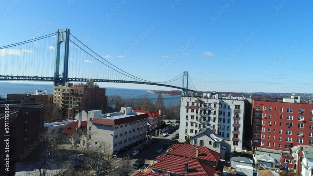 Aerial View of the Verrazano Bridge Aerial View of the Verrazano Bridge