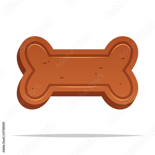 Dog biscuit vector isolated illustration