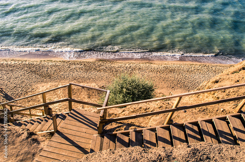 Landscape down to the sea. photo