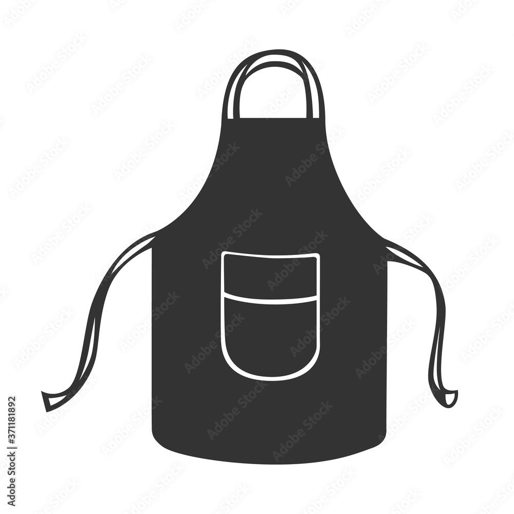 Black kitchen protective apron Black kitchen protective apron