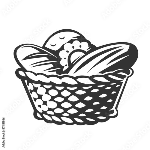 Illustration of bakery Basket.