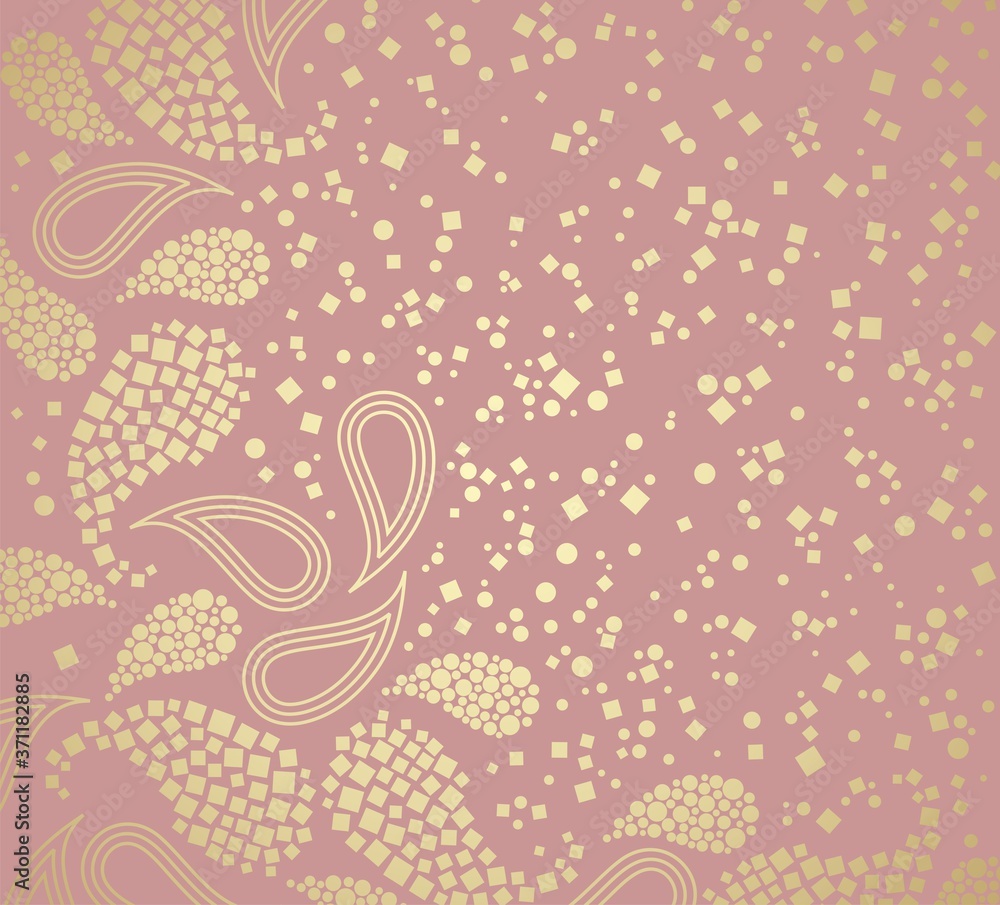 Obraz premium traditional paisley floral pattern , textile , Rajasthan, India 