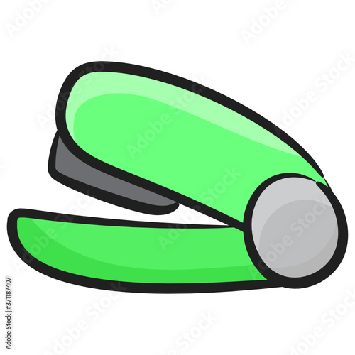 
A pin stapler machine in doodle vector
