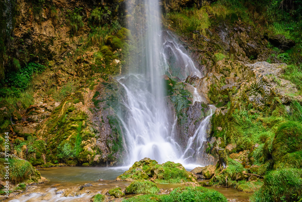 Gostilje waterfall on Zlatibor mountain in Serbia