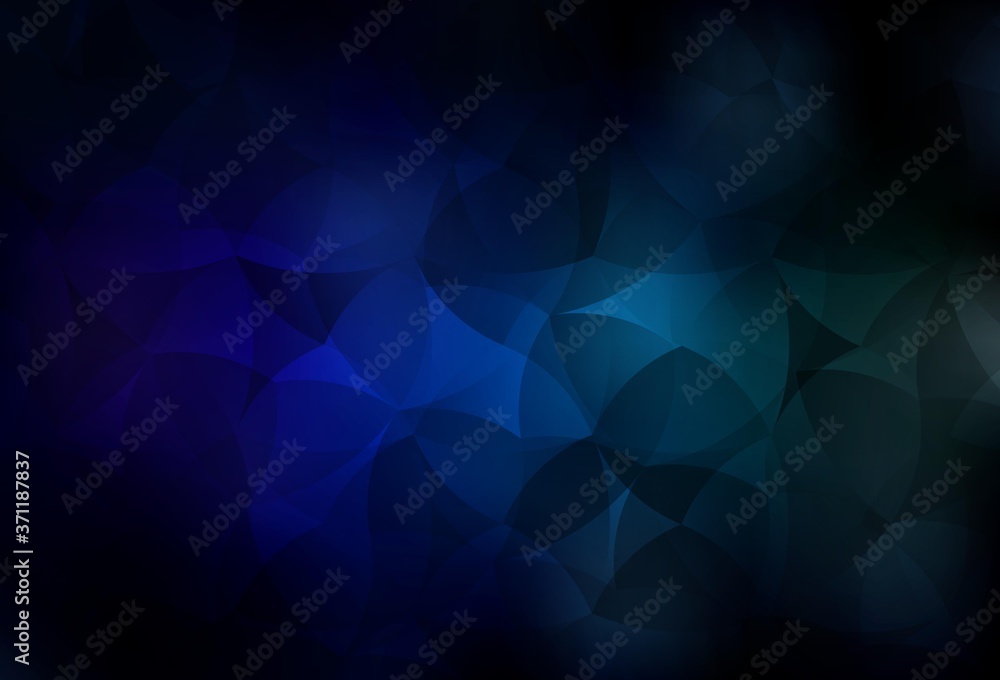 Dark Blue, Green vector low poly layout. Dark Blue, Green vector low poly layout.