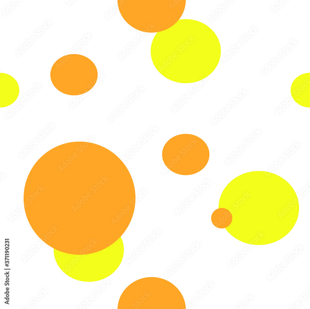 Yellow and orange circles on a white background. You can use it as a ...
