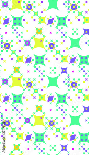 Seamless pattern in summer colors.
