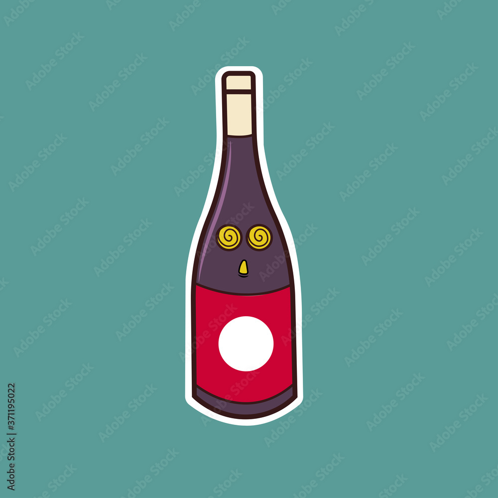 Japanese Sake Vector Character Japanese Sake Vector Character