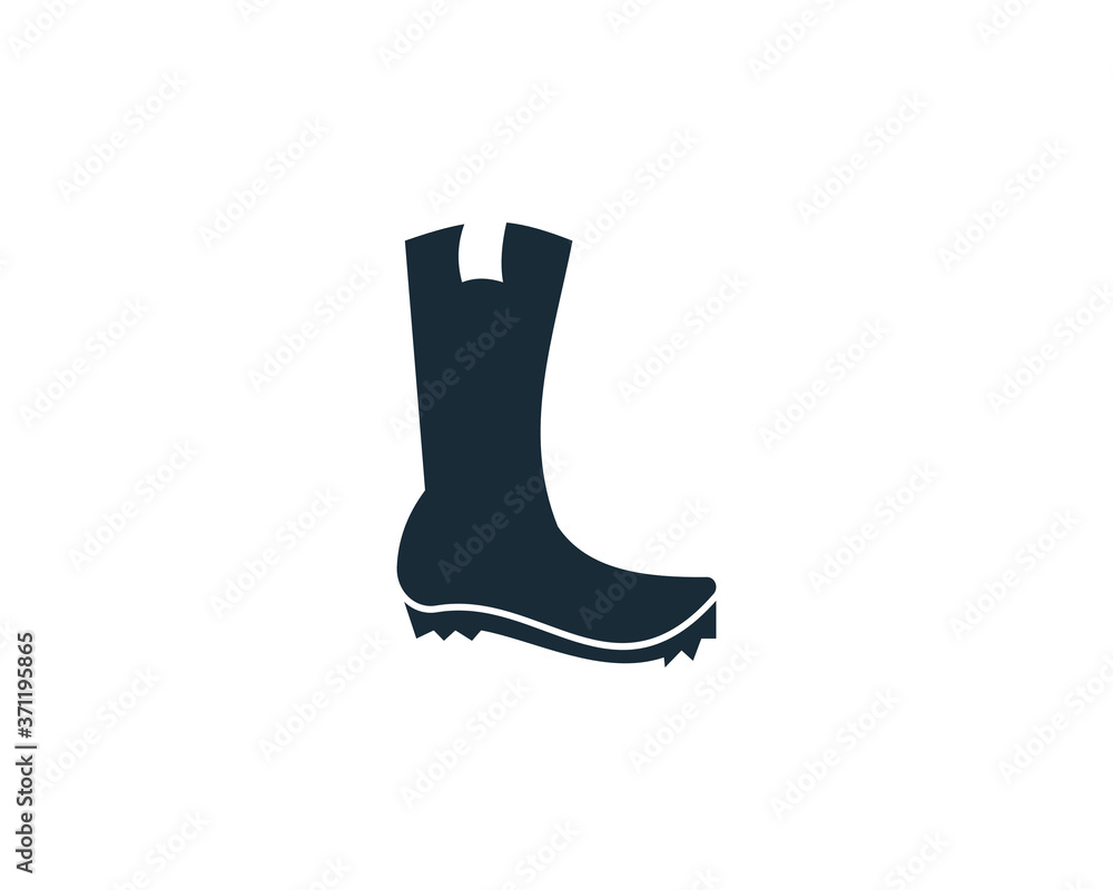 Cowboy Boot Icon Vector Logo Template Illustration Design Cowboy Boot Icon Vector Logo Template Illustration Design