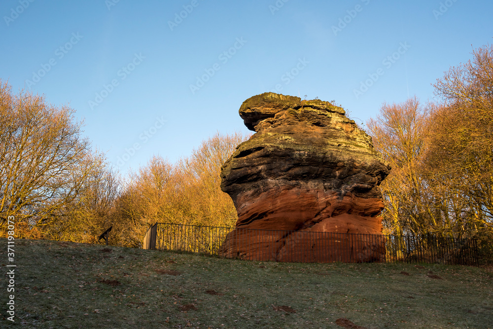 Large geological sandstone rock